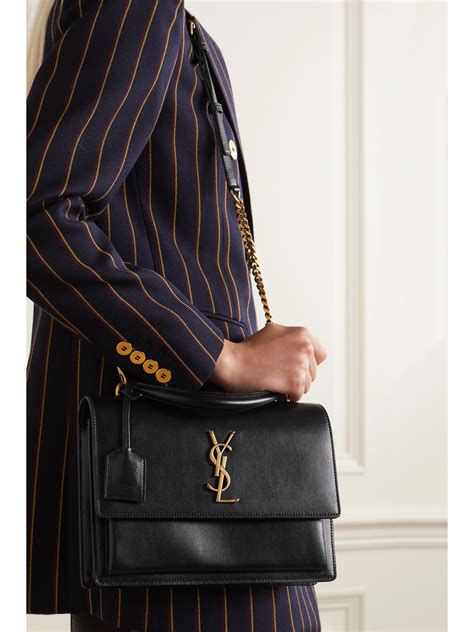 ysl sunset python bag|medium sunset leather shoulder bag.